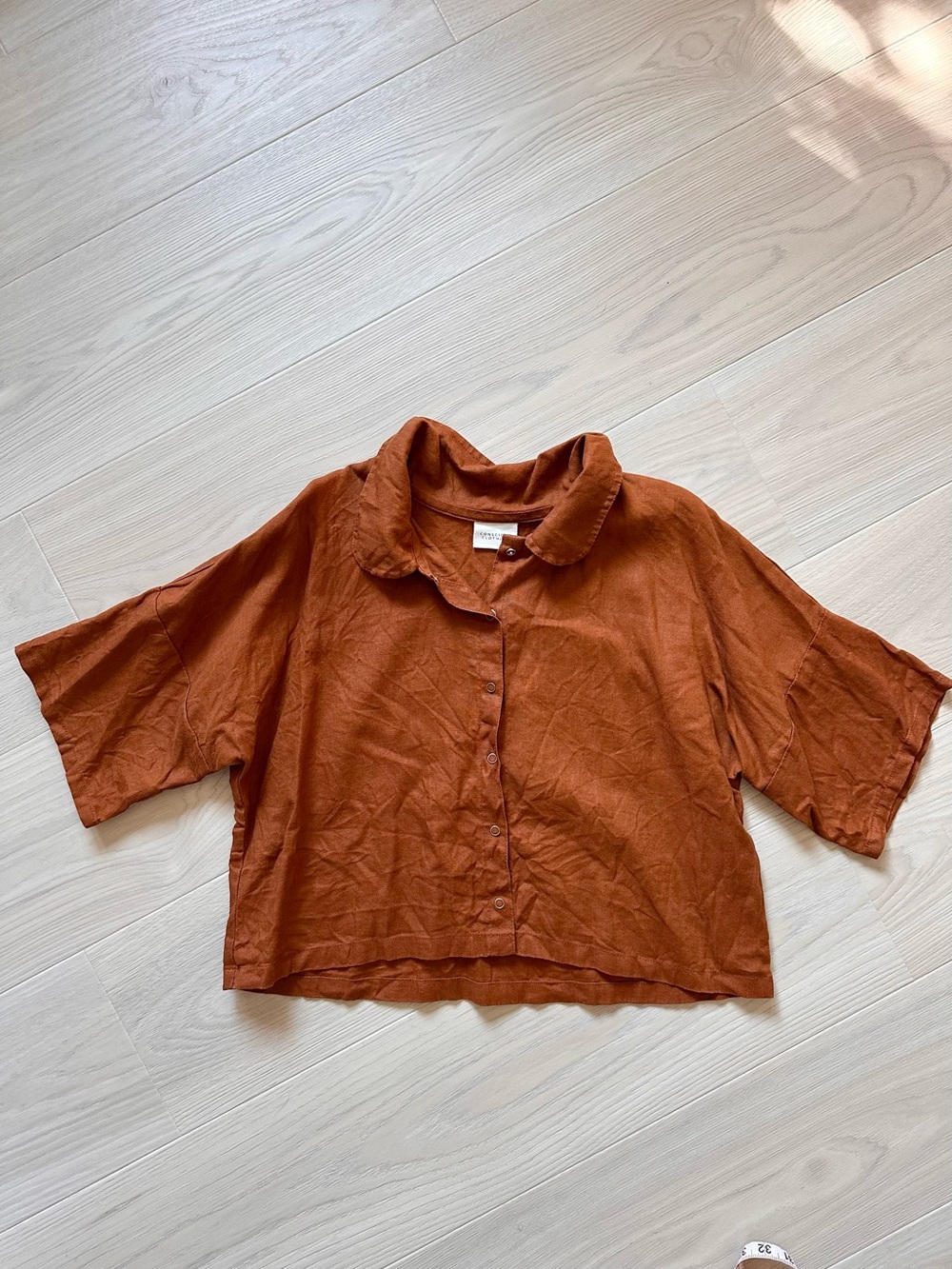 Conscious Clothing Ruthie rust linen top
